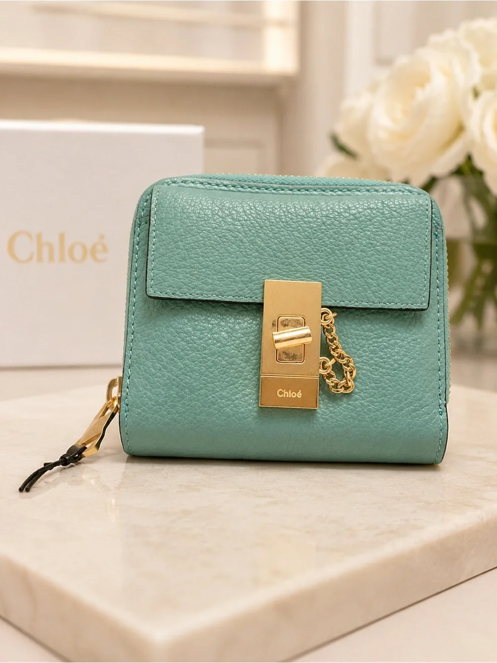 Chloé Drew Square Compact Wallet